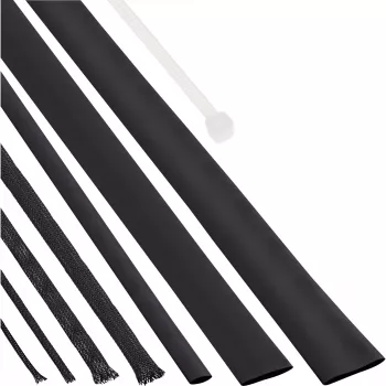 InLine Cable Sleeving + Shrink Tubing Set black