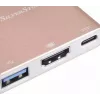 USB-C to HDMI Video Adapter SILVERSTONE EP08 (USB‑C 3.1, HDMI) Pink