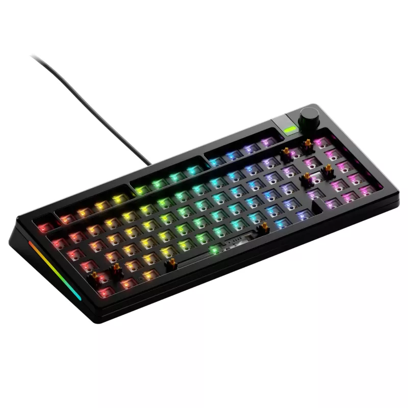 Mechanical Keyboard GLORIOUS GMMK 3 PRO 75% Barebones Wired USB, RGB, Black, 2 m cable