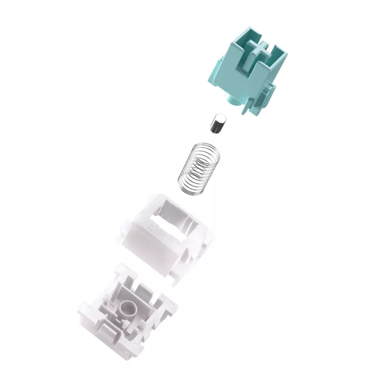 Keyboard switches GLORIOUS Lynx HE — 36-piece polycarbonate cyan translucent set, compatible with GMMK 3 HE