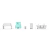 Keyboard switches GLORIOUS Lynx HE — 36-piece polycarbonate cyan translucent set, compatible with GMMK 3 HE