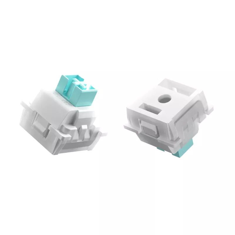 Keyboard switches GLORIOUS Lynx HE — 36-piece polycarbonate cyan translucent set, compatible with GMMK 3 HE