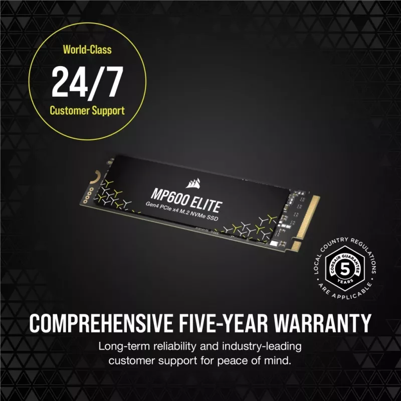 CORSAIR SSD - 1TB - M.2 PCI-E MP600 Elite GEN4 x4 NVMe 1.4