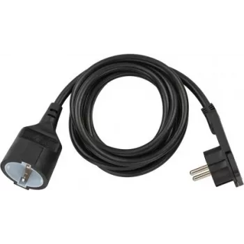 BRENNENSTUHL Short Extension Cable With Angled Flat Plug 2m