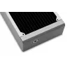 Radiator EKWB model — brass/copper/stainless steel white 130×285×58 mm
