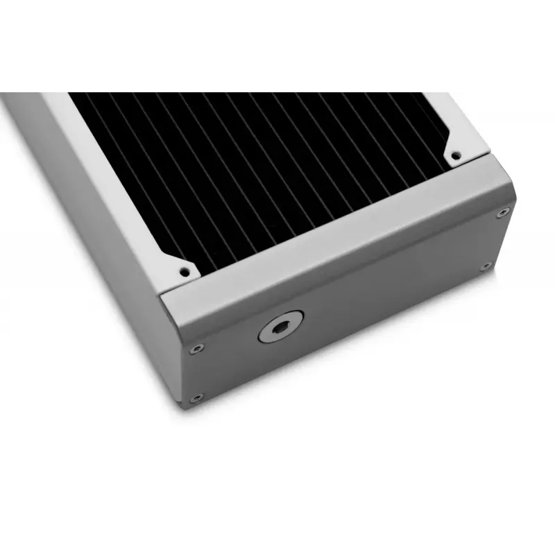 Radiator EKWB model — brass/copper/stainless steel white 130×285×58 mm