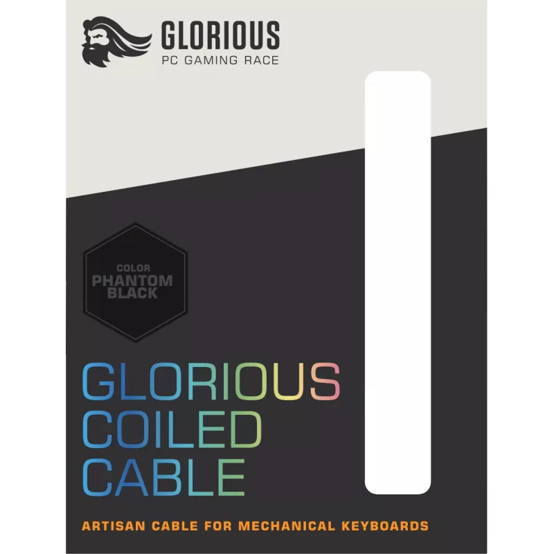 Glorious Gaming Coiled Black 1.37 m
