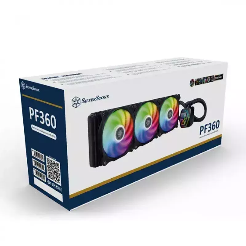 All-in-one liquid cooler Silverstone SST-PF360-ARGB-V2 12 cm Black