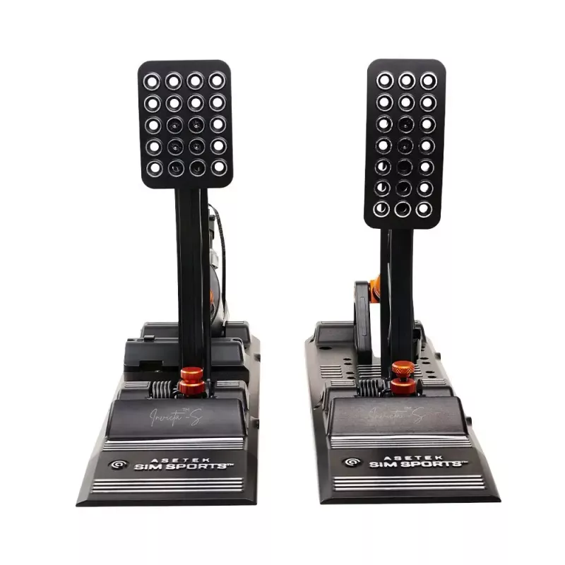 Asetek Invicta S sim racing gas and brake pedal set — model 40-010-0010006