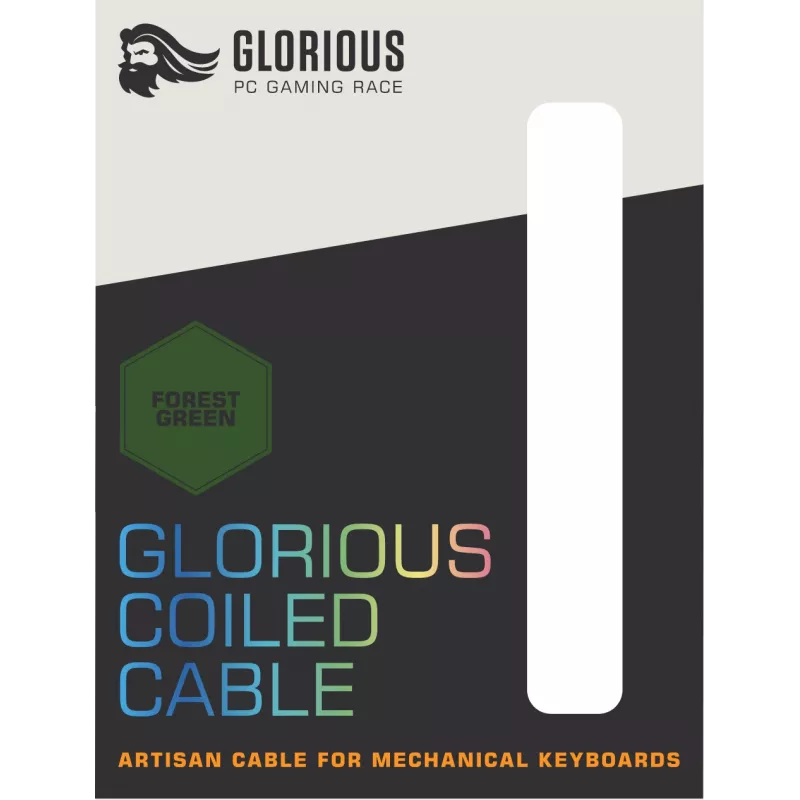 Glorious Gaming Coiled Green 1.37 m