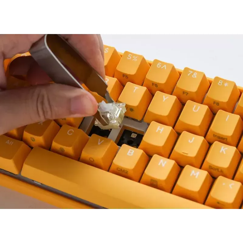 Ducky One 3 Yellow Mini Keyboard Gaming USB German Mechanical RGB