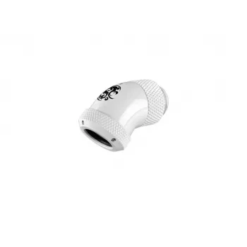 BitsPower BP-DWE45RML liquid cooling accessory — brass nickel white, 1/4 inch thread