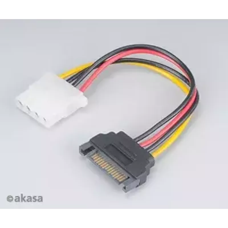 Akasa SATA to 4‑pin Molex Adapter AK‑CBPW03‑KT02 15 cm cable, pack of 2