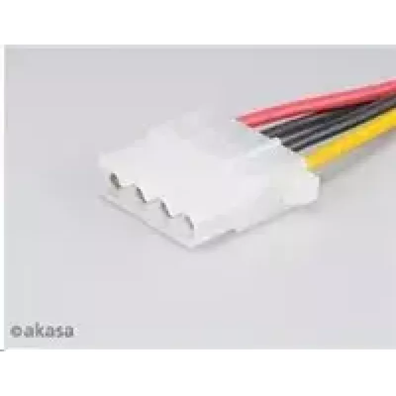 Akasa SATA to 4‑pin Molex Adapter AK‑CBPW03‑KT02 15 cm cable, pack of 2