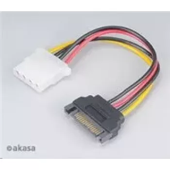 Akasa SATA to 4‑pin Molex Adapter AK‑CBPW03‑KT02 15 cm cable, pack of 2
