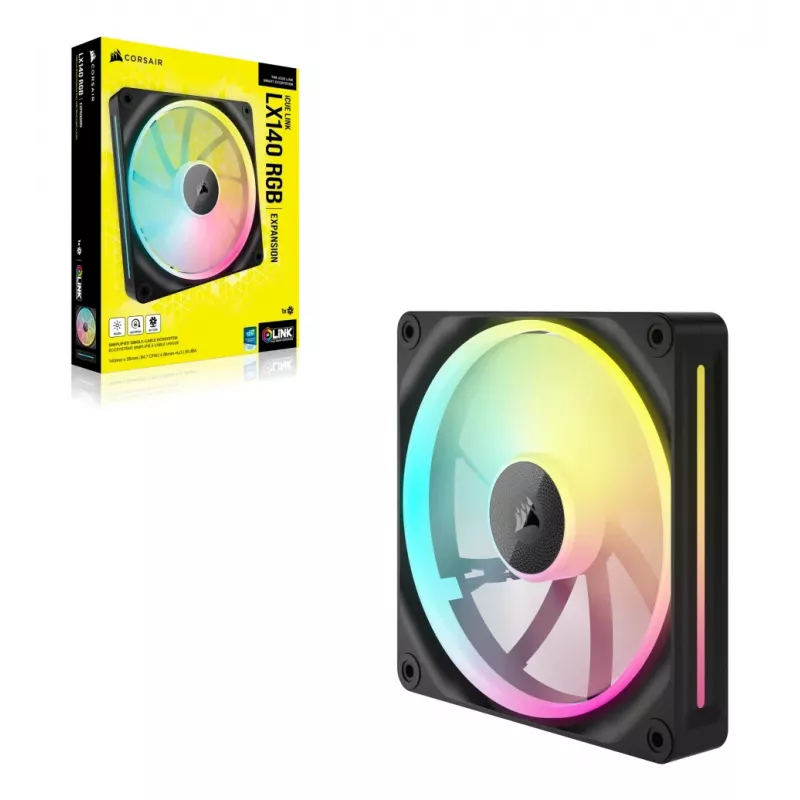 Fan Corsair CO-9051027-WW 14 cm Black 350-2000 RPM Magnetic Bearing
