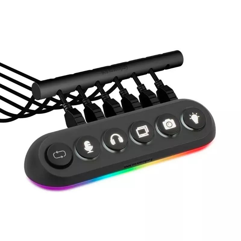 Streamplify HUB DECK 5 Black USB 2.0 USB 3.0 24W 1.8m