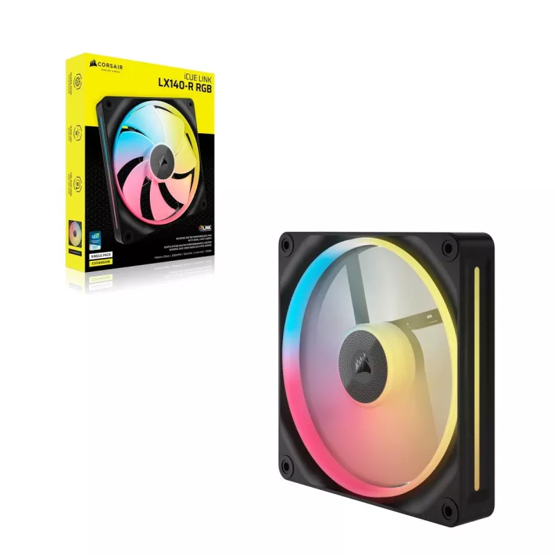 Fan Corsair iCUE LINK LX140-R RGB 14 cm Black 2000 RPM 3.55 mmH2O