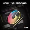 Fan Corsair iCUE LINK LX140-R RGB 14 cm Black 2000 RPM 3.55 mmH2O