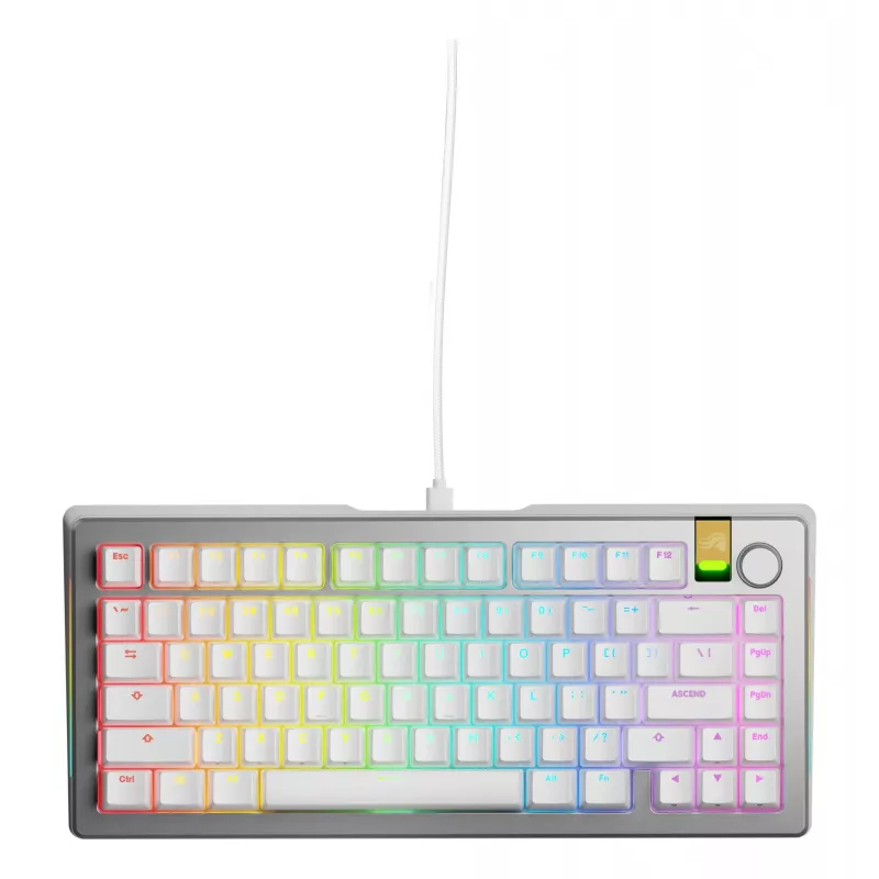 Mechanical Gaming Keyboard GLORIOUS GMMK 3 PRO HE 75% Prebuilt Wired USB QWERTY Silver