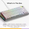 Mechanical Gaming Keyboard GLORIOUS GMMK 3 PRO HE 75% Prebuilt Wired USB QWERTY Silver