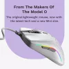 Glorious Gaming Glorious Model O 2 Mini - Matte White, Right-hand, Optical, USB Type-A, 26000 DPI, White