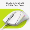 Glorious Gaming Glorious Model O 2 Mini - Matte White, Right-hand, Optical, USB Type-A, 26000 DPI, White