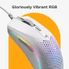 Glorious Gaming Glorious Model O 2 Mini - Matte White, Right-hand, Optical, USB Type-A, 26000 DPI, White