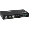 InLine The 2x1 HDMI KVM Switch, 2x1, HDMI 4K2K, USB 2.0 Hub, with Audio