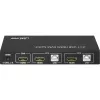 InLine The 2x1 HDMI KVM Switch, 2x1, HDMI 4K2K, USB 2.0 Hub, with Audio