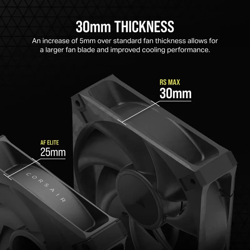 Fan Corsair RS120 MAX 12 cm Black 2000 RPM 3 pcs