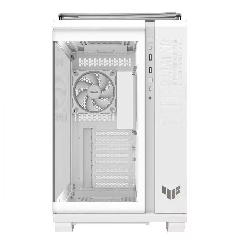 PC Case ASUS TUF GAMING GT502 Horizon TG ARGB White — Midi Tower, ATX, tempered glass, 4×3.5 inch bays, max GPU 400 mm