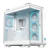 PC Case ASUS TUF GAMING GT502 Horizon TG ARGB White — Midi Tower, ATX, tempered glass, 4×3.5 inch bays, max GPU 400 mm