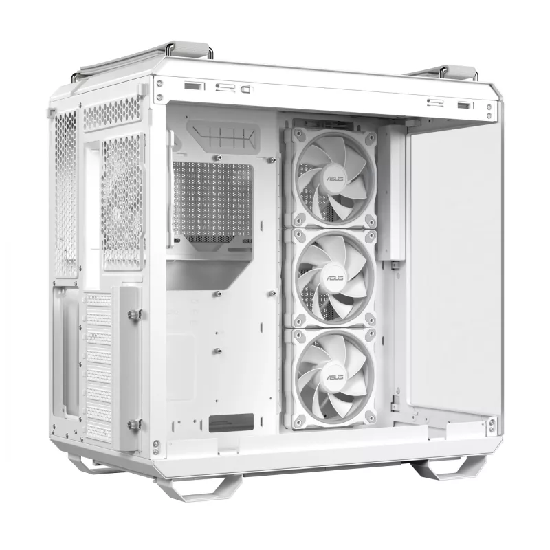 PC Case ASUS TUF GAMING GT502 Horizon TG ARGB White — Midi Tower, ATX, tempered glass, 4×3.5 inch bays, max GPU 400 mm