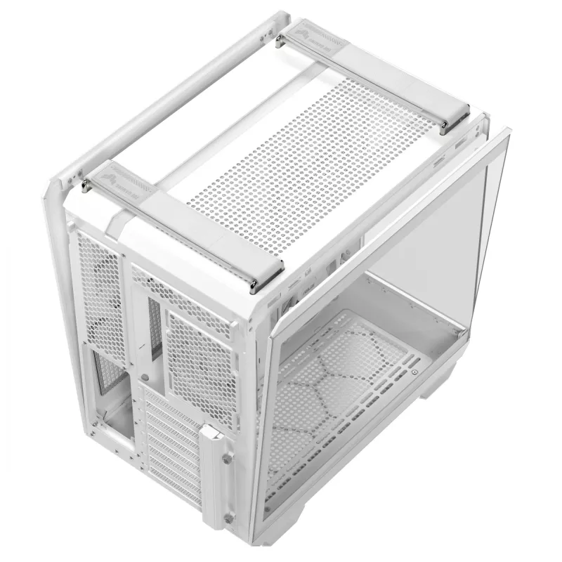 PC Case ASUS TUF GAMING GT502 Horizon TG ARGB White — Midi Tower, ATX, tempered glass, 4×3.5 inch bays, max GPU 400 mm