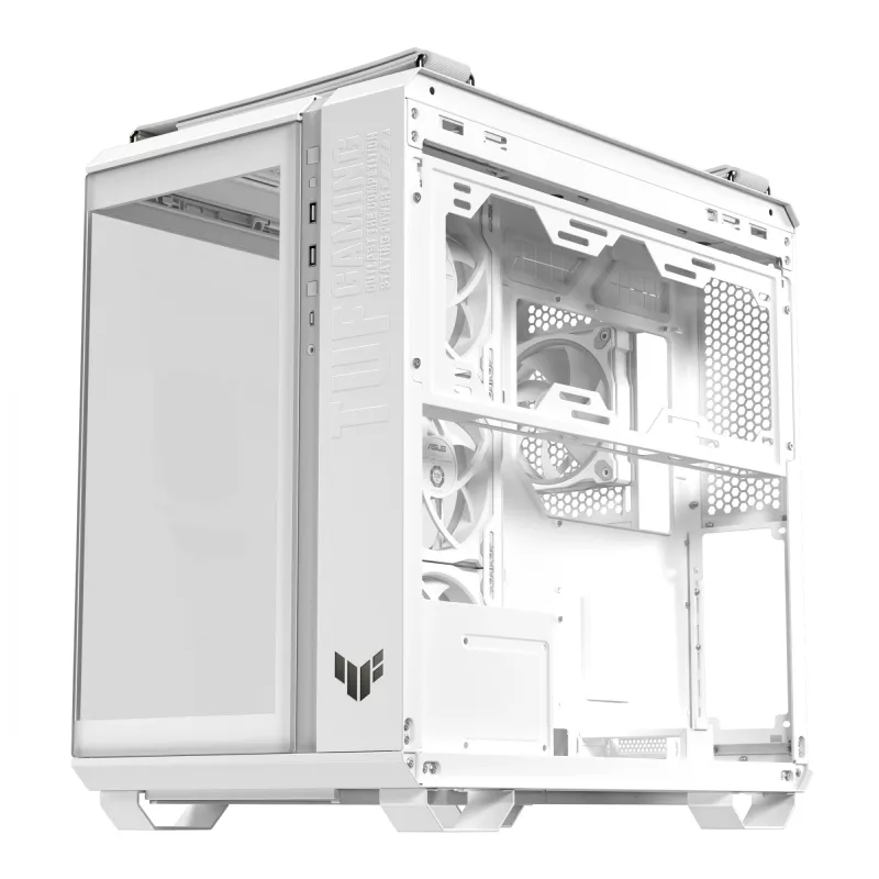 PC Case ASUS TUF GAMING GT502 Horizon TG ARGB White — Midi Tower, ATX, tempered glass, 4×3.5 inch bays, max GPU 400 mm