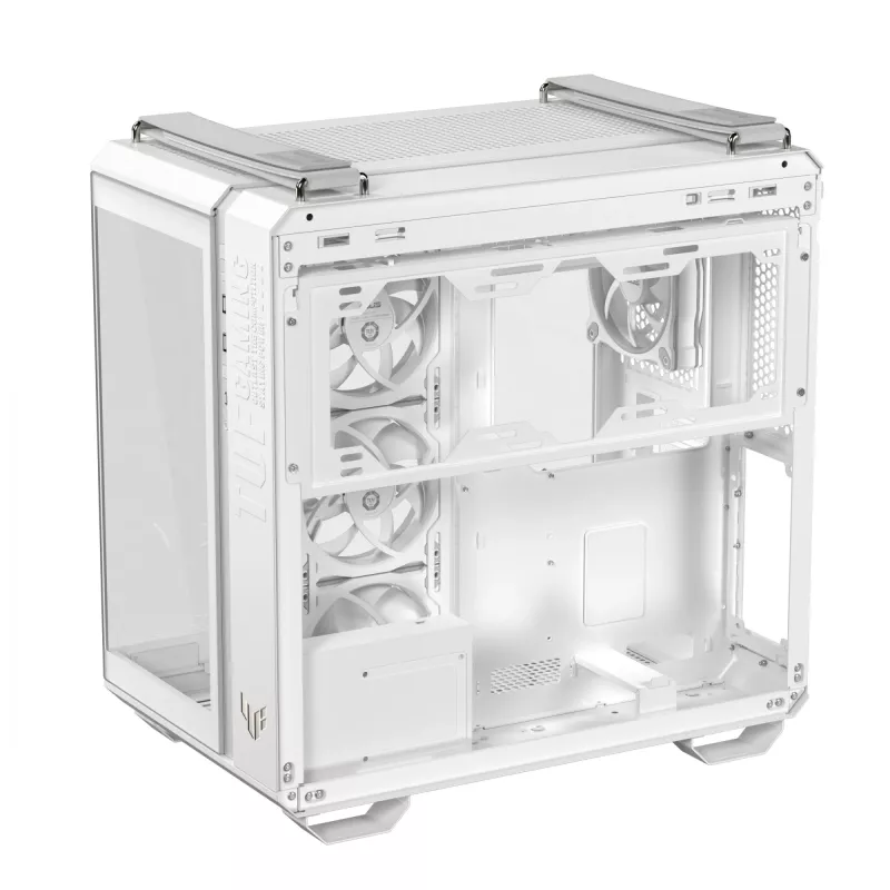PC Case ASUS TUF GAMING GT502 Horizon TG ARGB White — Midi Tower, ATX, tempered glass, 4×3.5 inch bays, max GPU 400 mm