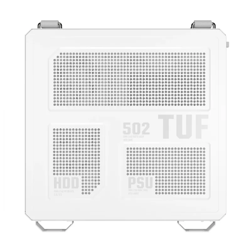 PC Case ASUS TUF GAMING GT502 Horizon TG ARGB White — Midi Tower, ATX, tempered glass, 4×3.5 inch bays, max GPU 400 mm