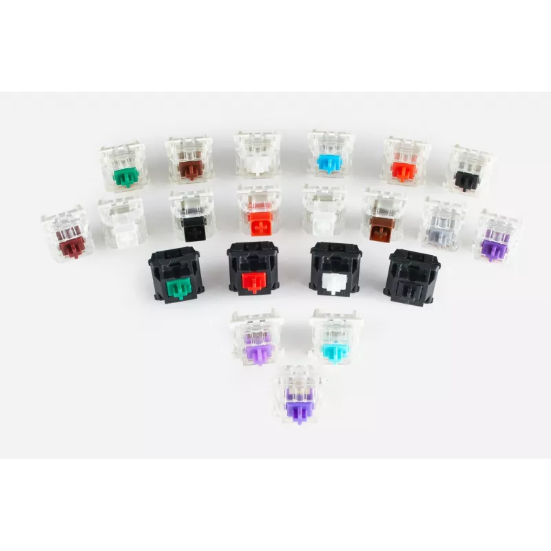 Glorious Gaming Gateron Black Switches - Linear Silent, Black, 120 pc(s), Gateron, Glorious PC Gaming Race GMMK, China