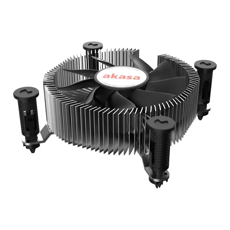 Hybrid cooler Akasa Intel LGA1700 Aluminium Black 3.76 mmH2O Ball bearing