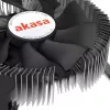 Hybrid cooler Akasa Intel LGA1700 Aluminium Black 3.76 mmH2O Ball bearing