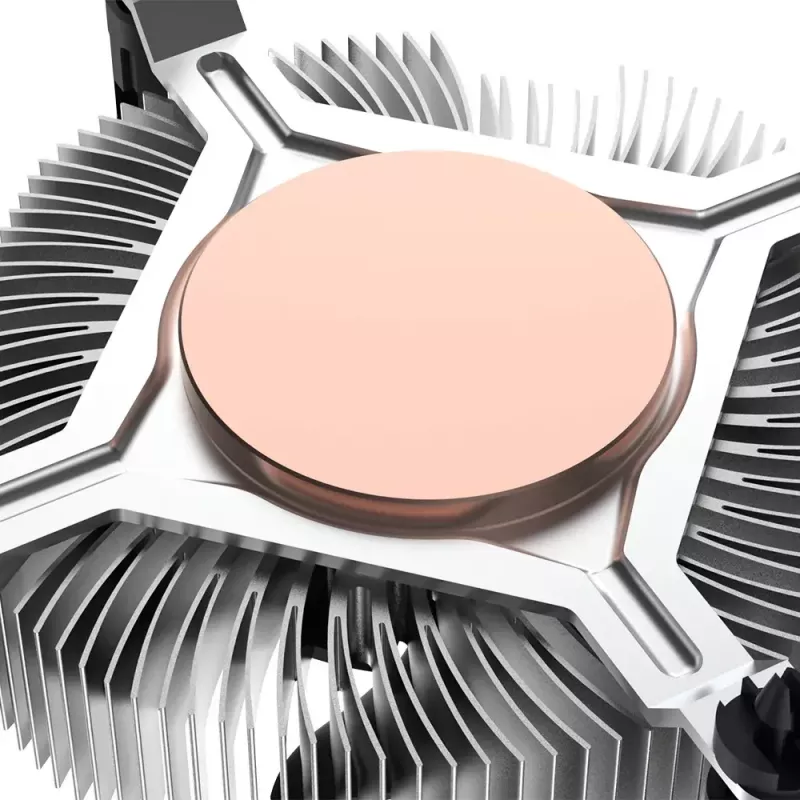 Hybrid cooler Akasa Intel LGA1700 Aluminium Black 3.76 mmH2O Ball bearing
