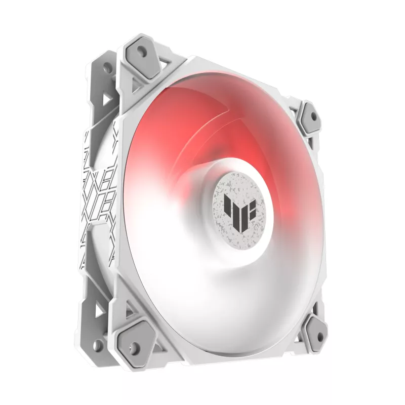 Air cooler ASUS TUF GAMING TF120 ARGB WHITE EDITION — 3×120 mm fans, 1900 RPM, 29 dB, remote control