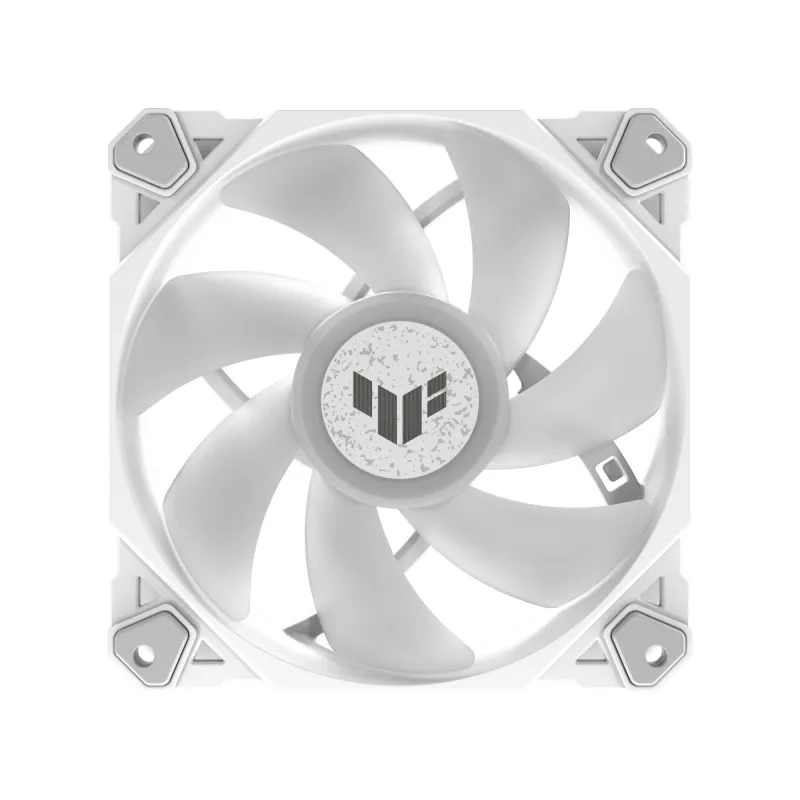 Air cooler ASUS TUF GAMING TF120 ARGB WHITE EDITION — 3×120 mm fans, 1900 RPM, 29 dB, remote control