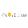 Glorious Gaming Glorious Panda HE Switches - 36 pieces, Keyboard switches, Polycarbonate (PC), Translucent, Yellow