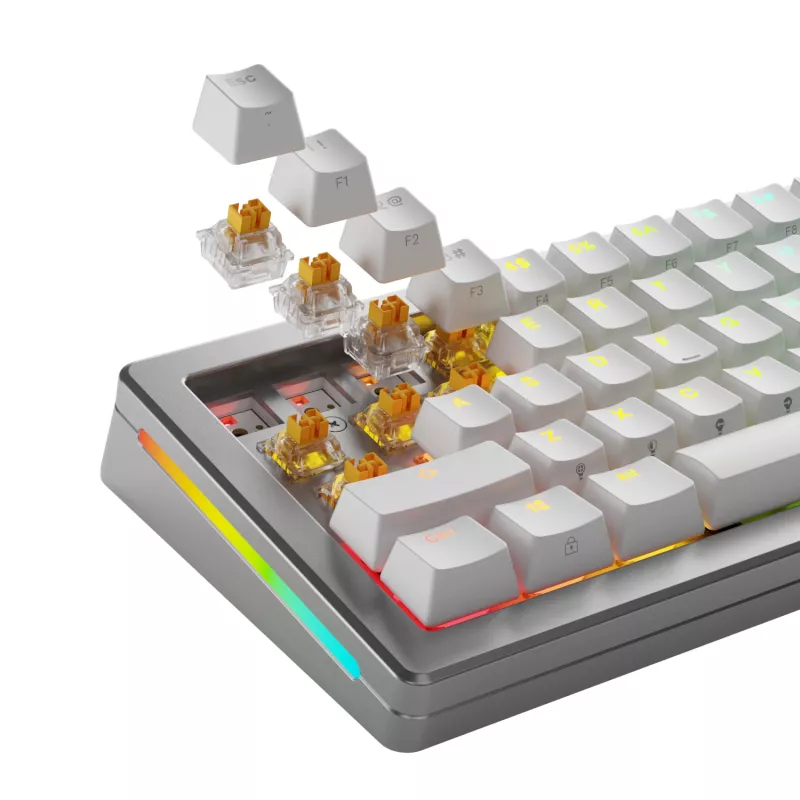 Glorious Gaming Glorious Panda HE Switches - 36 pieces, Keyboard switches, Polycarbonate (PC), Translucent, Yellow