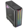 Aerocool SKYLINEV2BK PC ATX Case Dual Front Panel LED ARGB Fan ARGB 12cm Black