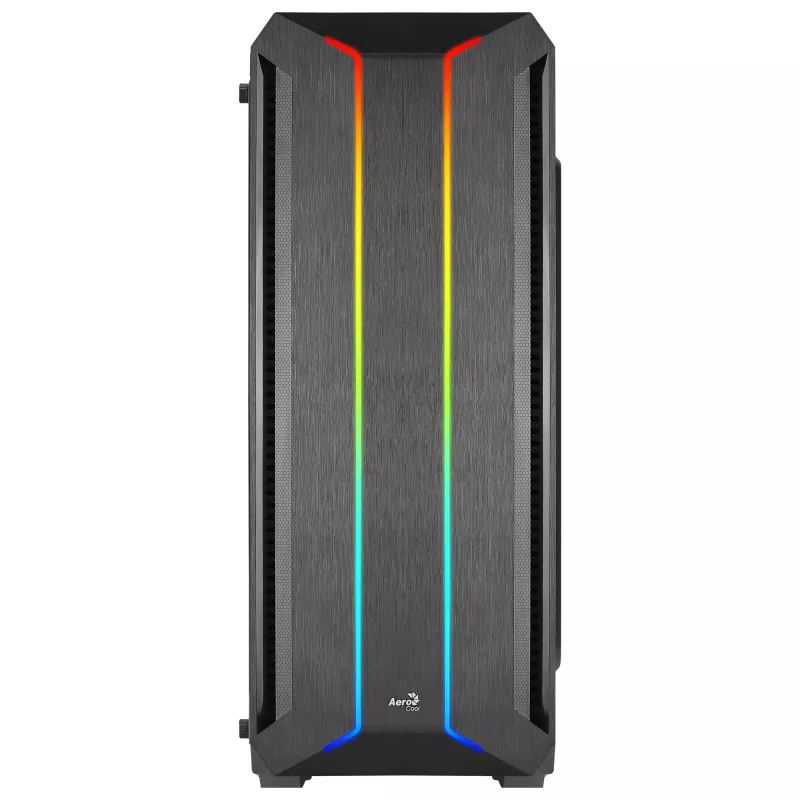 Aerocool SKYLINEV2BK PC ATX Case Dual Front Panel LED ARGB Fan ARGB 12cm Black