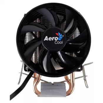 AEROCOOL VERKHO2 CPU Cooler with 90 mm Fan, Hydraulic Bearing, 800–2000 RPM, 110 W TDP, Multi-socket Support (Open Box)