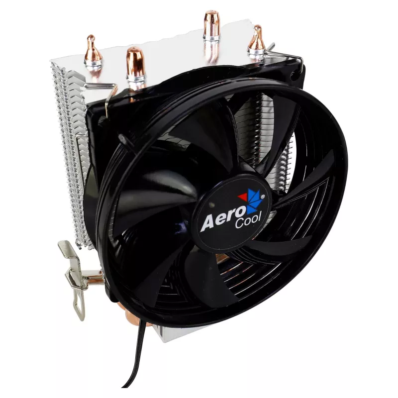AEROCOOL VERKHO2 CPU Cooler with 90 mm Fan, Hydraulic Bearing, 800–2000 RPM, 110 W TDP, Multi-socket Support (Open Box)